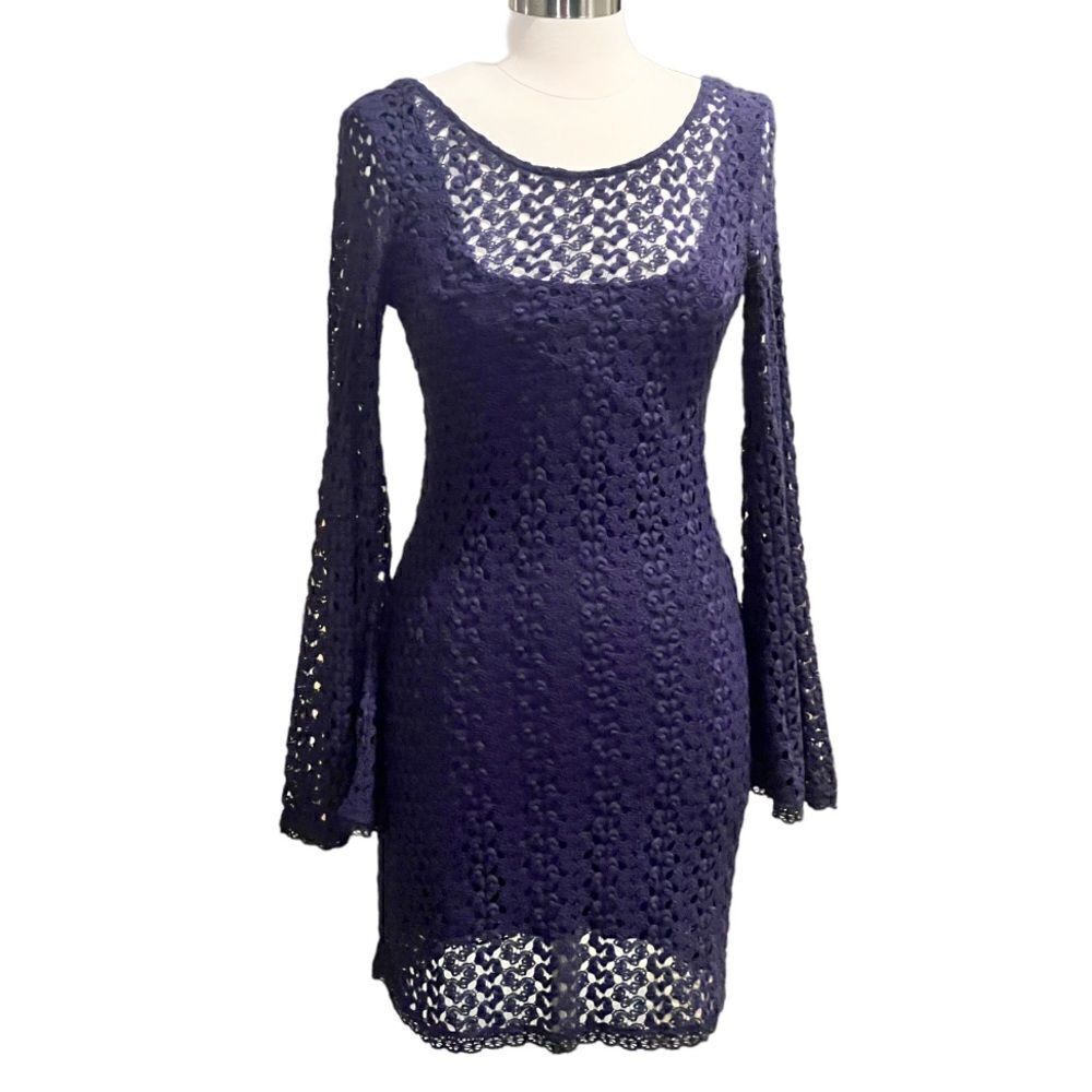 Free People Bodycon Dress in the Size Medium in Aubergine color